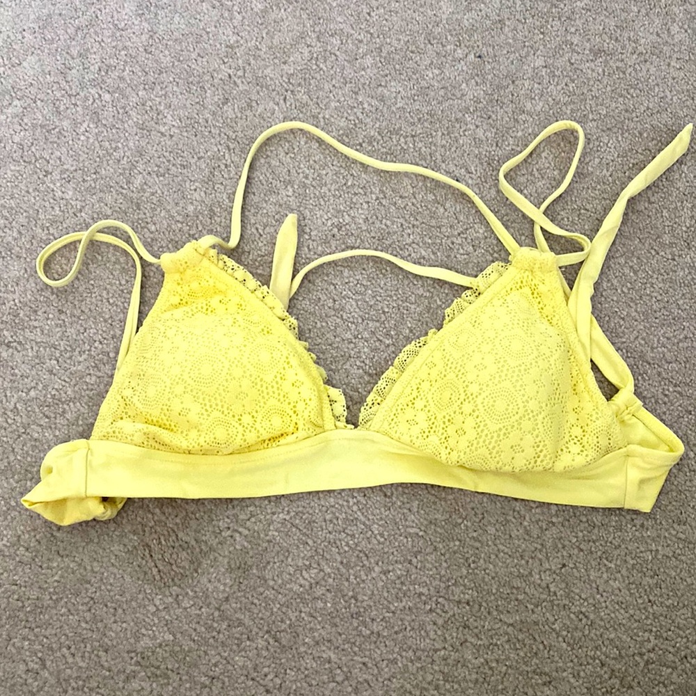Medium Light yellow bikini top